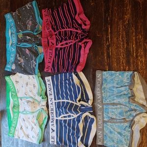 6 pairs of American Eagle boxer briefs medium mens underwear